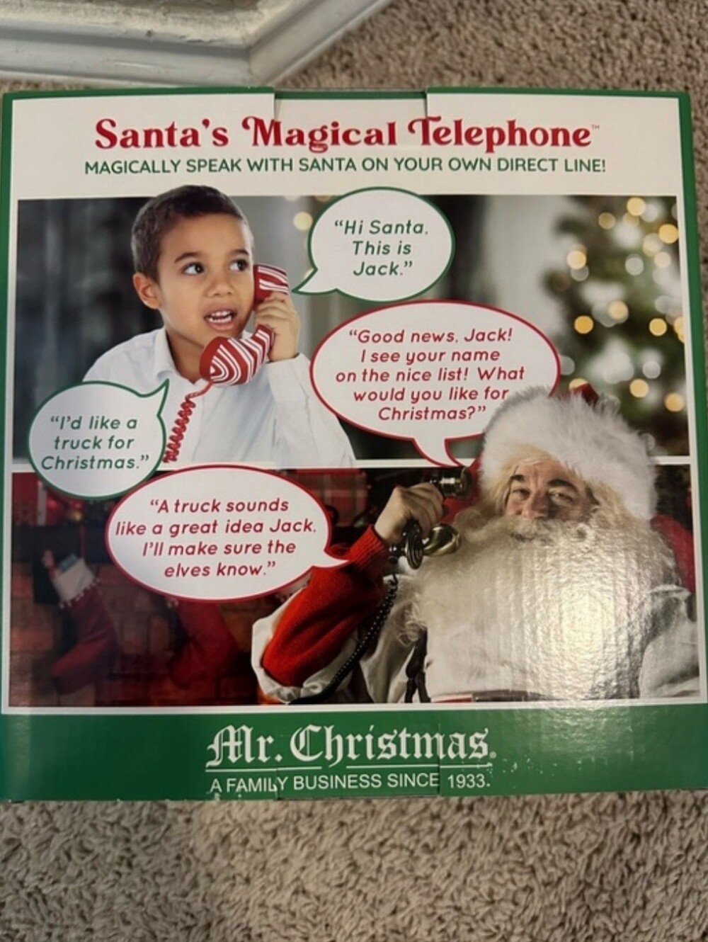 Santa's Magical Telephone - Red - Picture 4 of 5